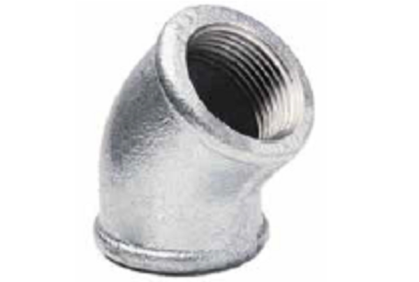 GALVANIZED ELBOW 45°F/F 1"