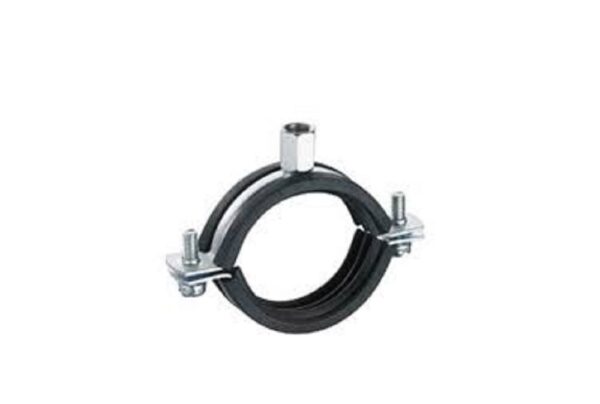 HEAVY DUTY PIPE CLIP WITH RUBBER G2 M8/10(165-169)6"