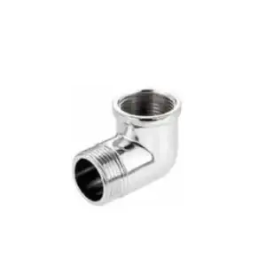 CHROME ELBOW 90° 1/4'' M-F